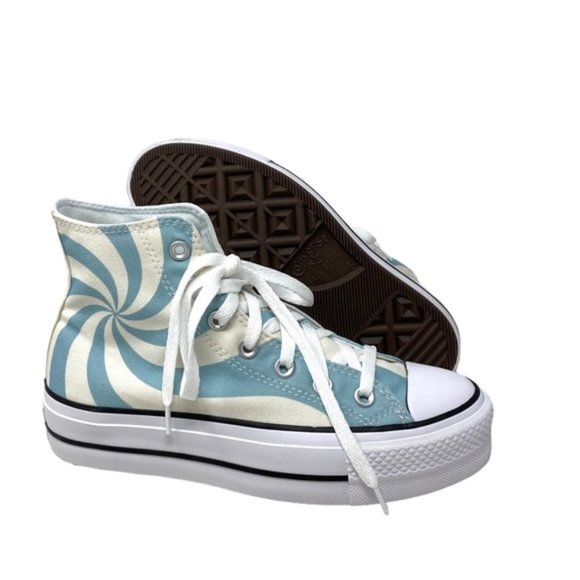 Converse Chuck Lift Platform Sneakers Blue Candy Canvas Women Skate Shoe A10009C - Picture 3 of 9